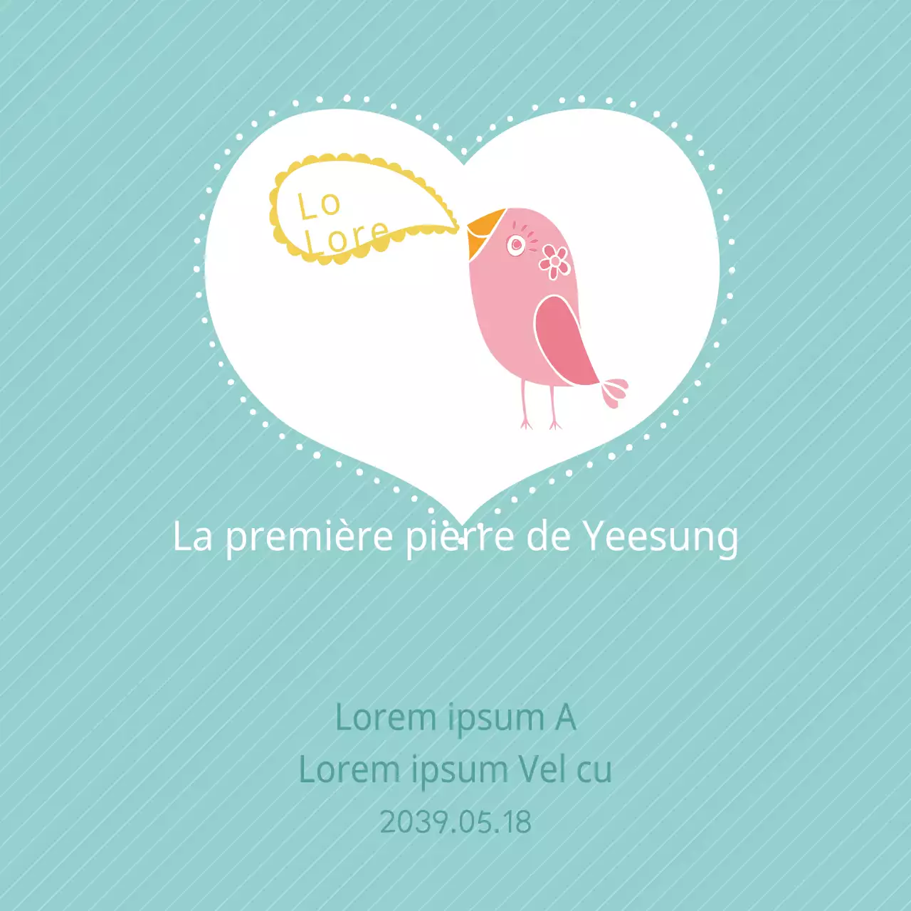 La première pierre de Yeesung