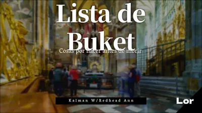 Lista de cosas que hacer antes de morir en una revista en blanco y negro