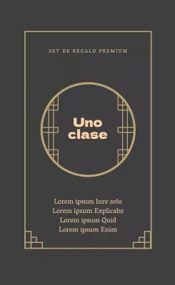 Set de regalo ilustrado beige etiqueta de embalaje hanwa