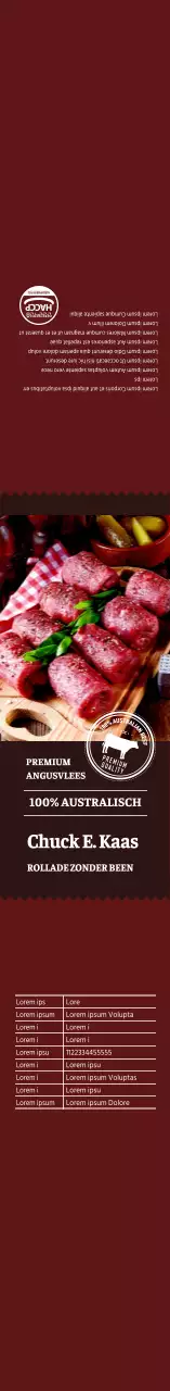 Rode Fotolijst Chuck Oogrol Vlees