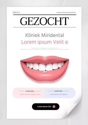 Proeven met blekende tanden