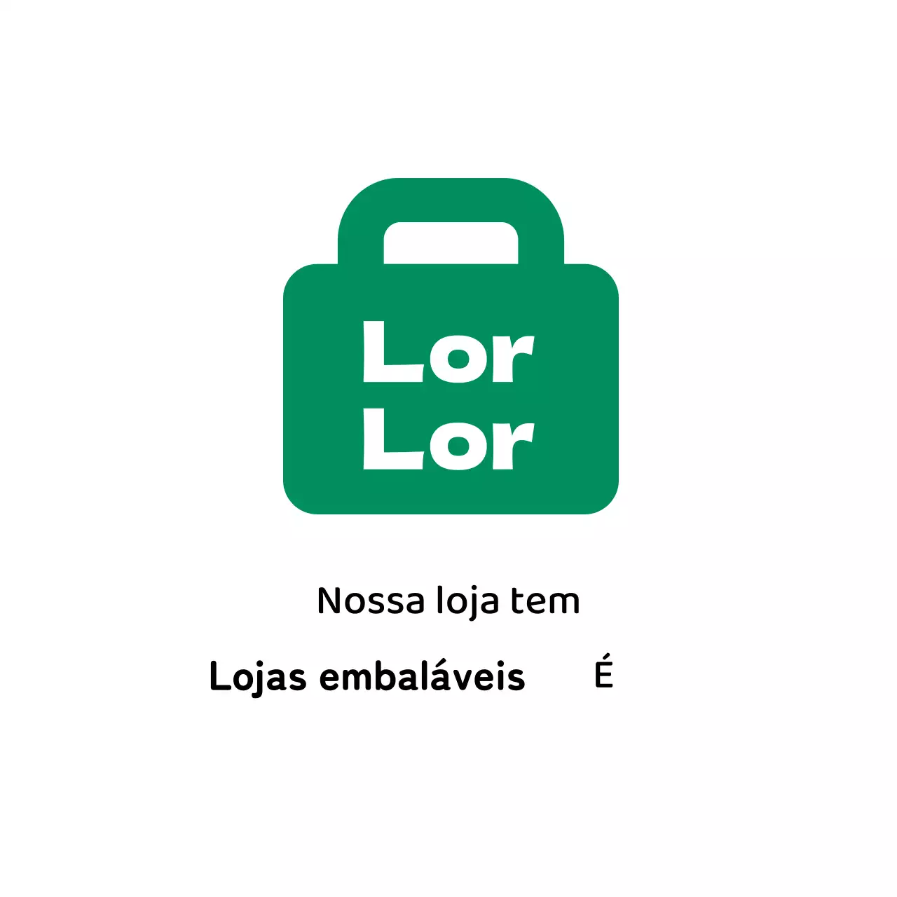 Ilustração abstrata de rótulo de embalagem de loja