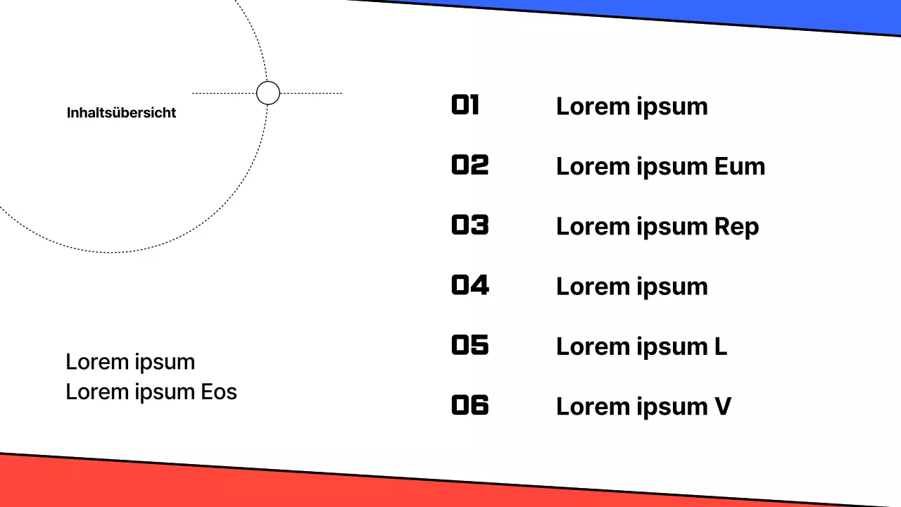 Eine einfache weiß-blaue Scorecard