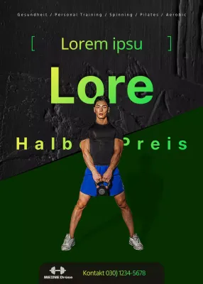 Sonderangebote zum Jahresbeitrag Gesundheit mit grünem Farbverlauf hervorgehoben