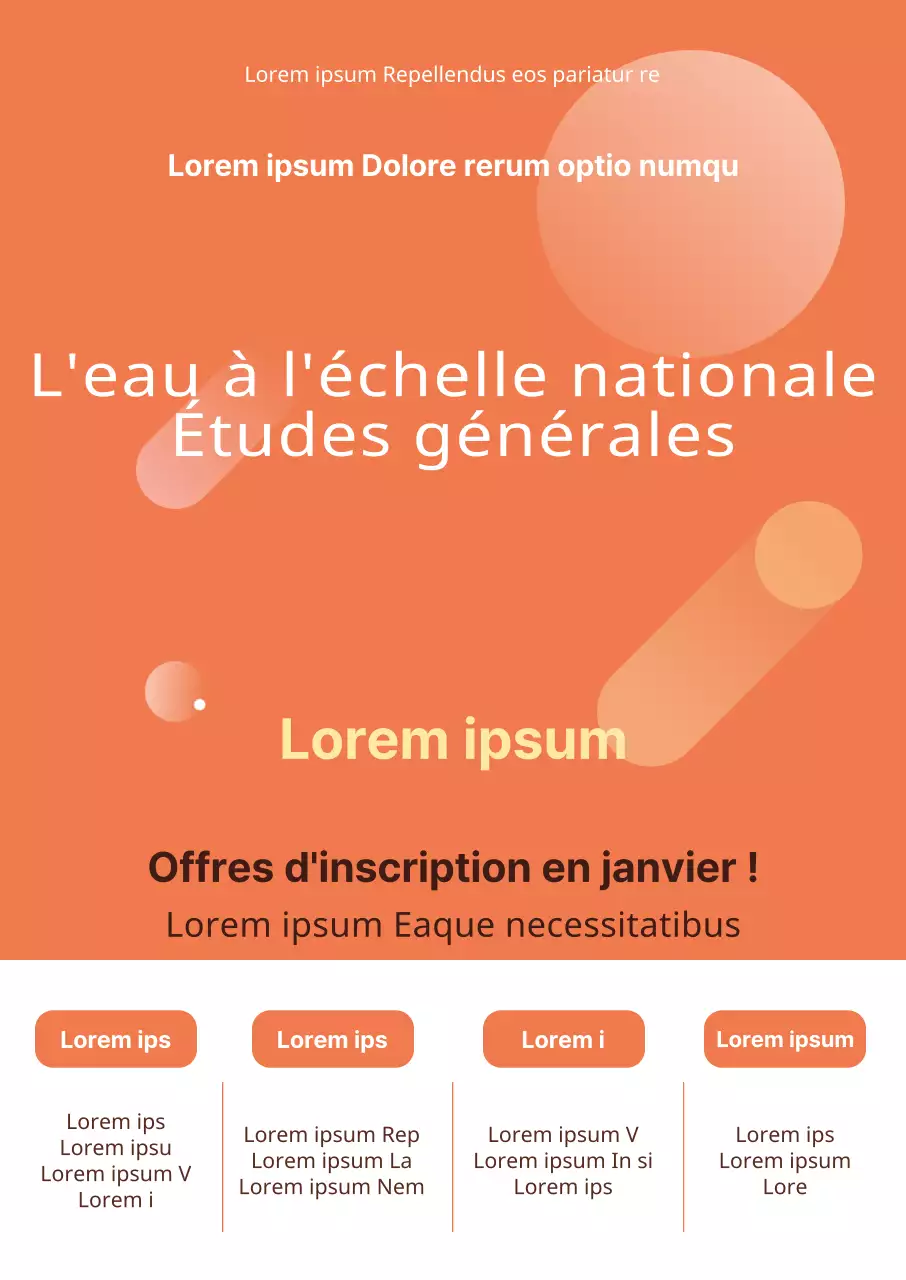 Manifestation de la classe générale d'Orange State Water