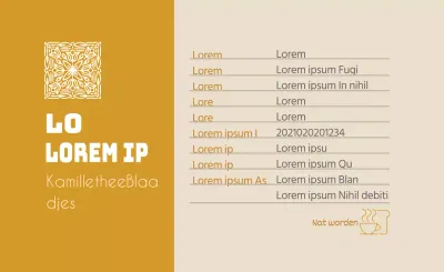 Oker logo net voedingsmiddel kamillethee detaillabel