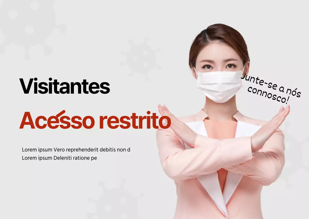 Orientação cinzenta, limpa e de acesso restrito