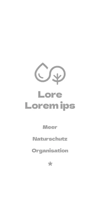 Meeresschutzagentur Konzept mit Wasser und Bäumen Illustration