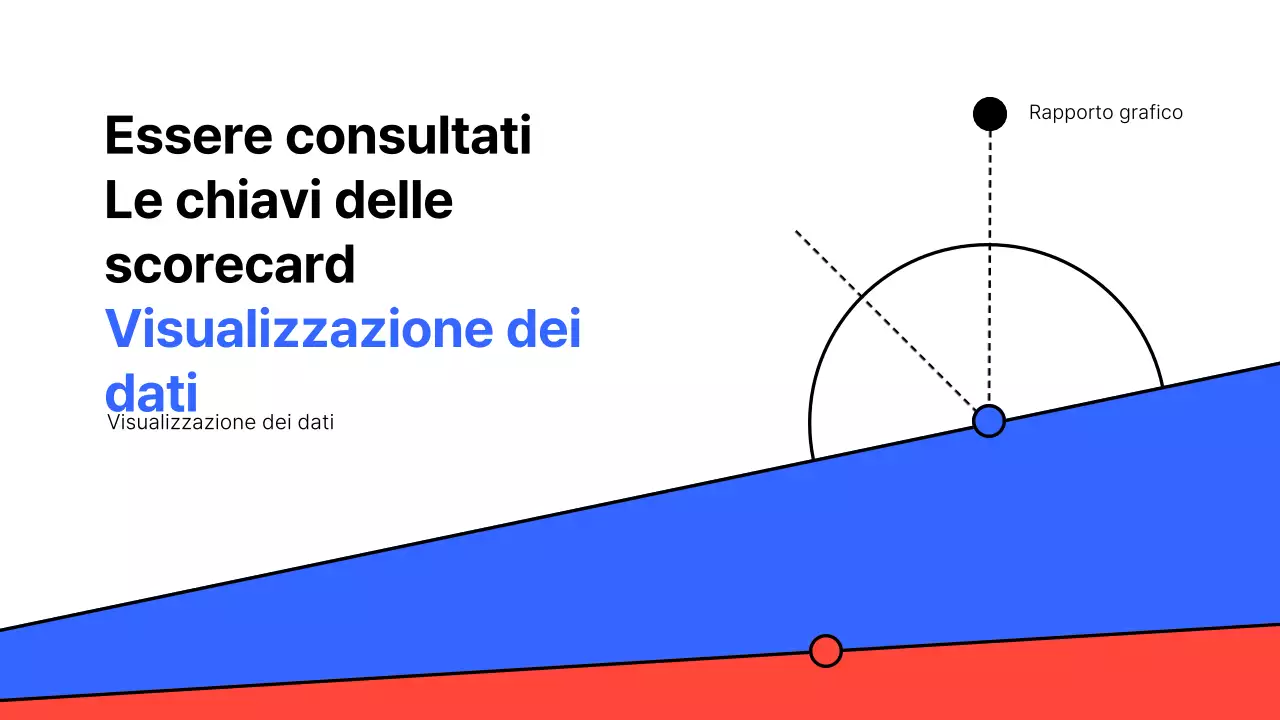 Una semplice scheda di valutazione in bianco e blu