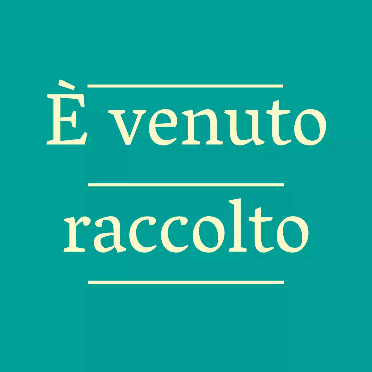 Messaggio semplice giallo menta