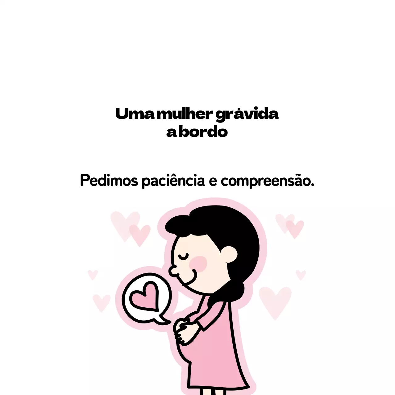 Ilustração cor-de-rosa de mulheres grávidas a embarcar em veículos