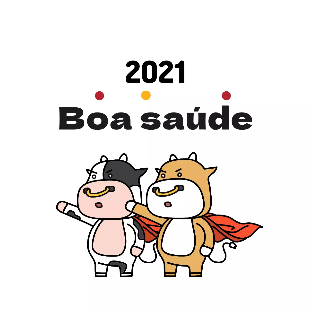Etiqueta de felicitações de Ano Novo com ilustração branca