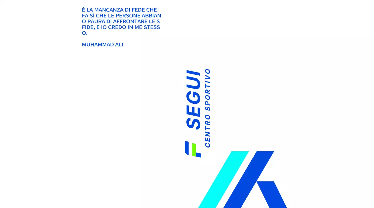 Design forte e accattivante con sfumature azzurre e blu