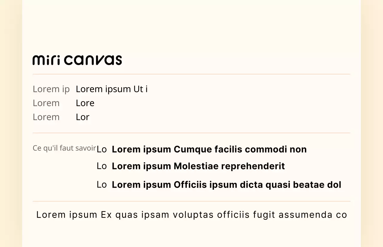 Mignonnes formes géométriques en jaune concept décoratif carte d'employé profil
