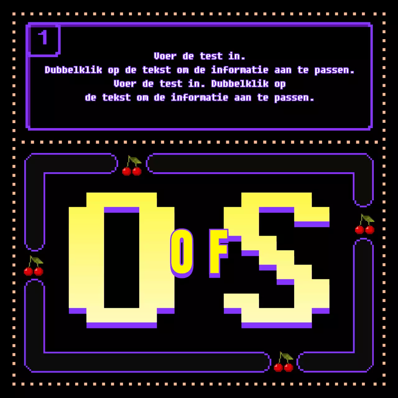 schattig klassiek spel in paarszwartgeelConcept OXQuiz