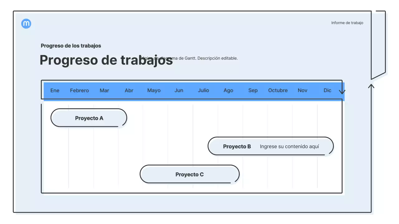 Formas de puntos con flechas azul claro kit de presentación empresarial