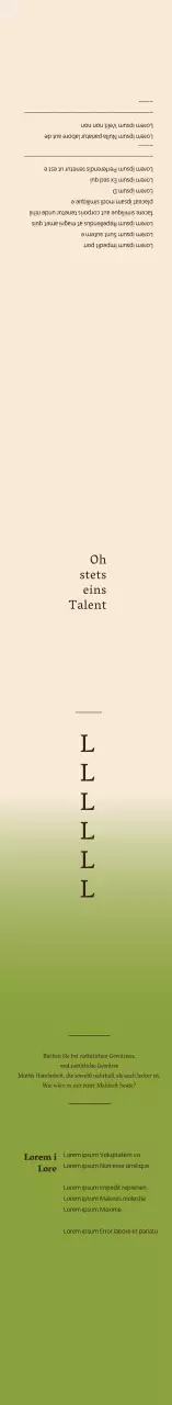 Elfenbeinfarbenes Kommissionsetikett mit Farbverlauf