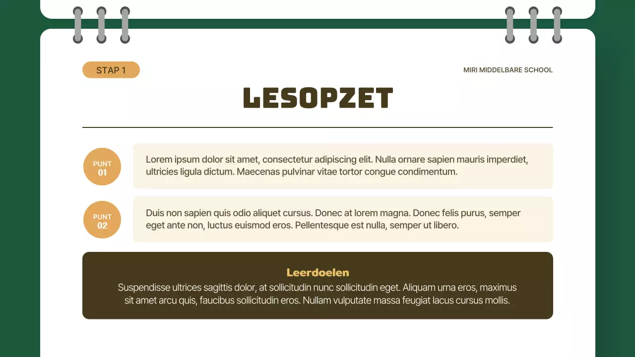 Geel en Groen Klasconcept Ethiekles