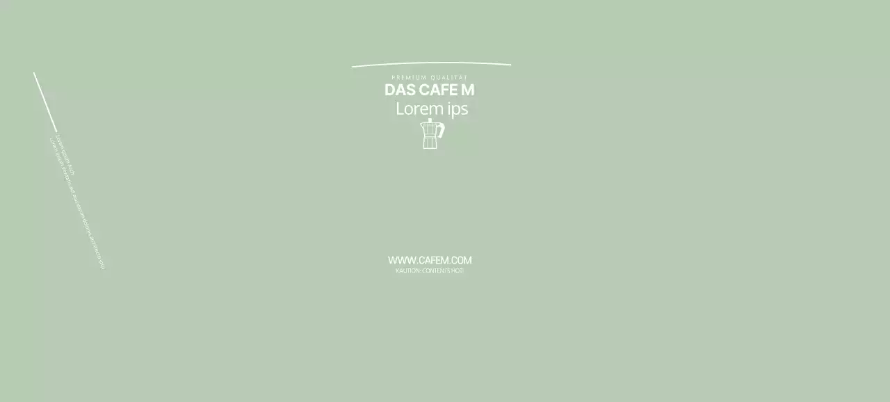 grüne illustration sauberes café