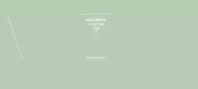 grüne illustration sauberes café