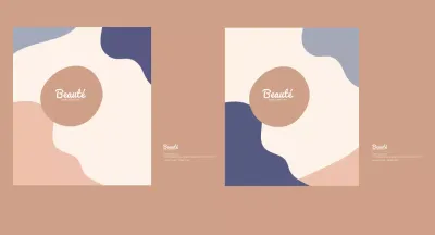 Marron Warm Illustration Shapes Patterns