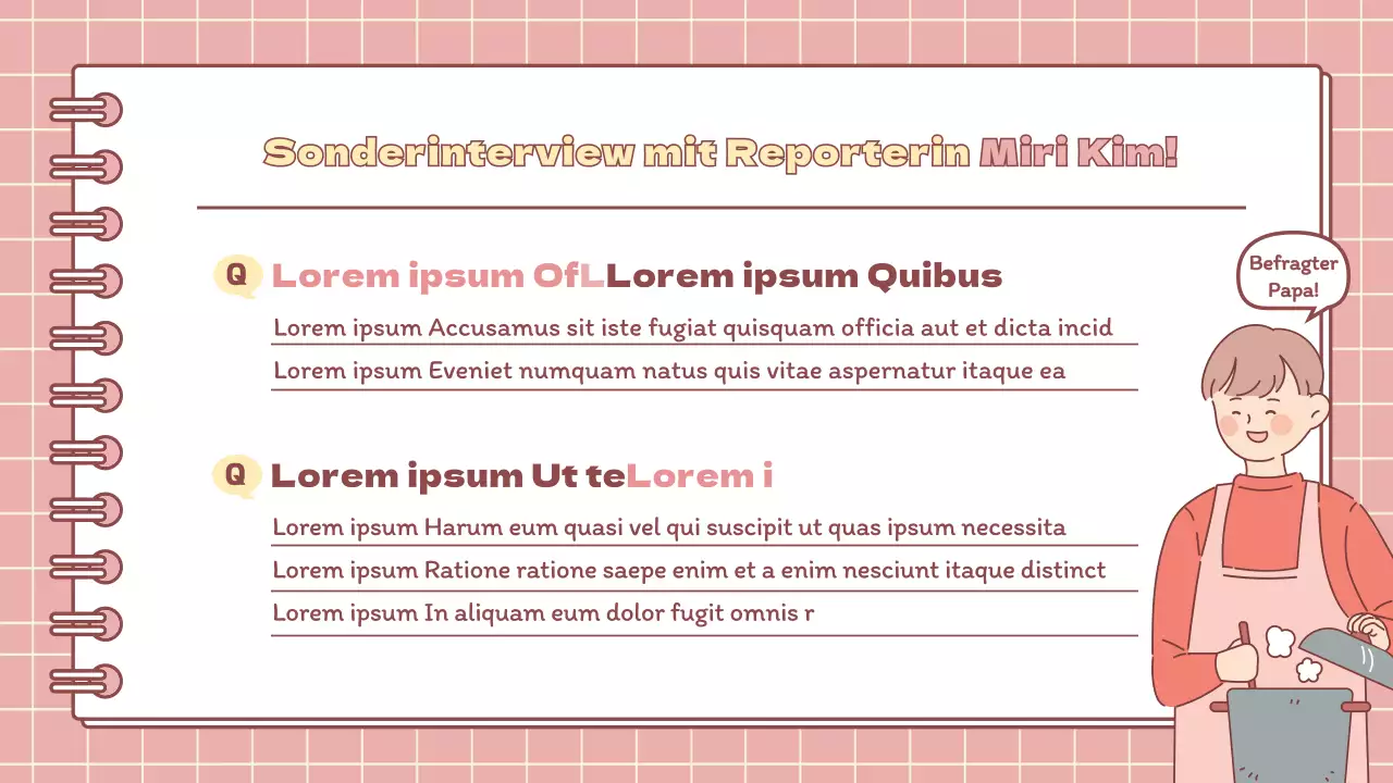 Minimalistische Grundschulferien-Hausaufgabenpräsentation in Rosa und Gelb