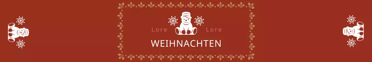 Rotes Logo Niedliches Weihnachts-Winter-Geschenk