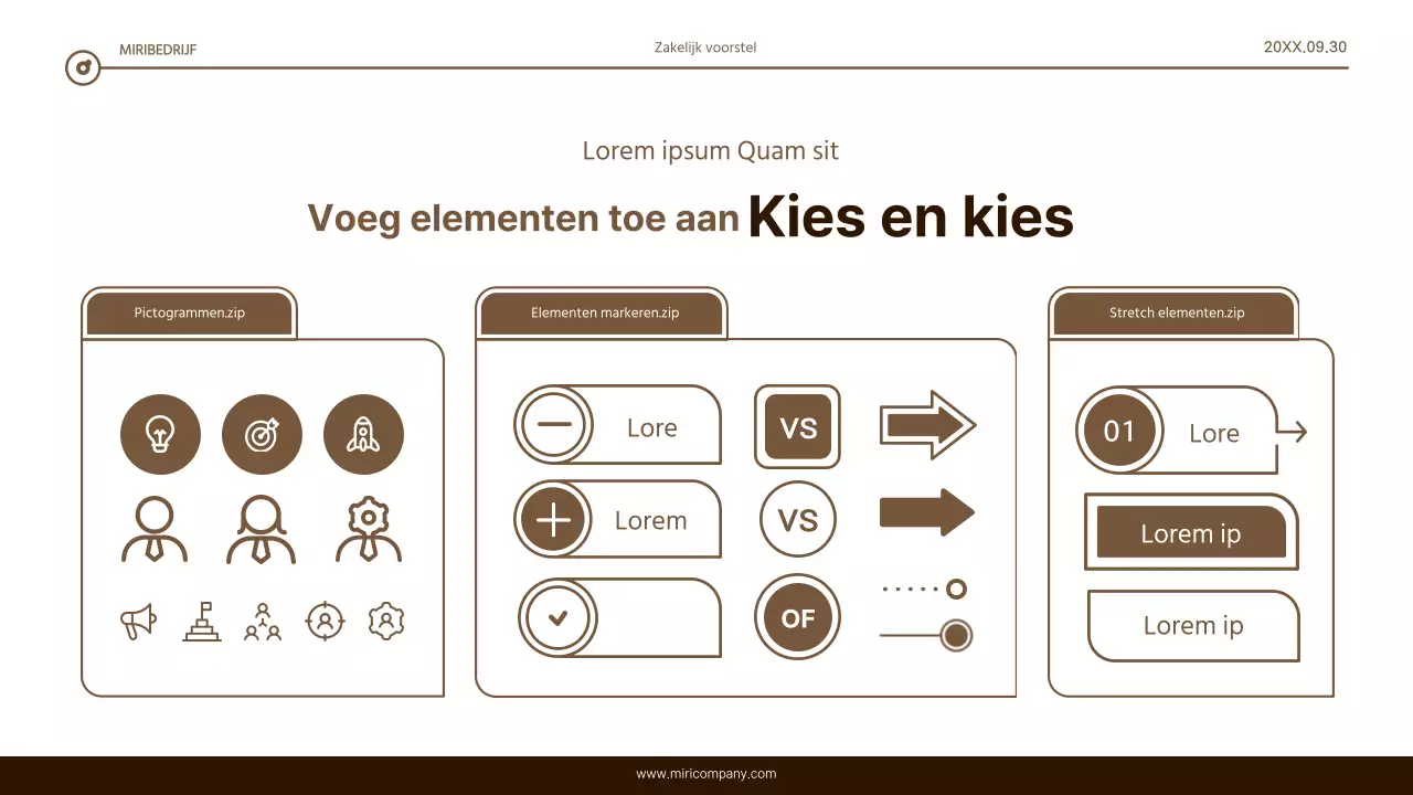 Eenvoudig bruin en wit tekstmarkeringsrapport
