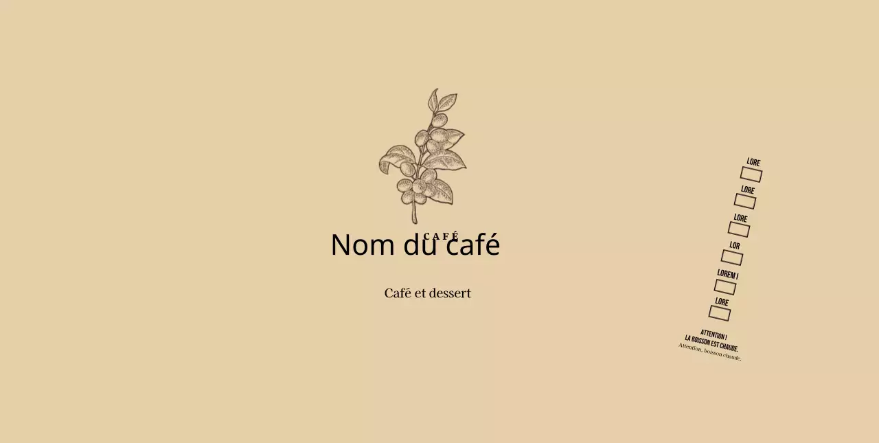 Illustration d'une fleur botanique beige