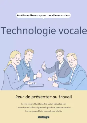 Couverture simple de livre sur les compétences vocales en mauve et jaune