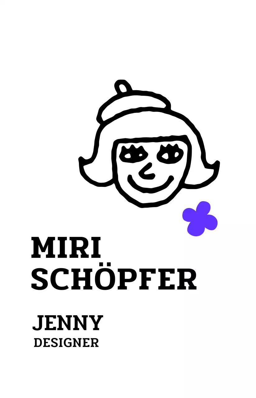 Cartoon-Charakter Illustration Stil in schwarz und Akzentfarben Tempelkarte Profil