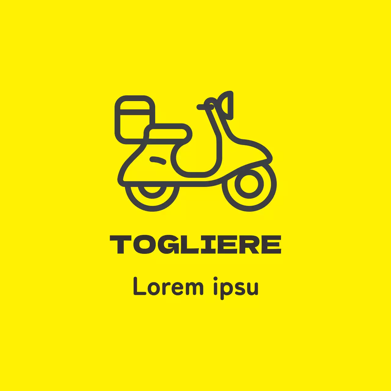 Etichetta gialla nera illustrata confezionabile in negozio