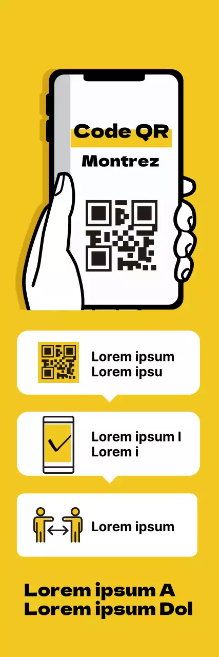 Étiquettes d'inscription illustrées, jaunes et soignées, pour le coronavirus