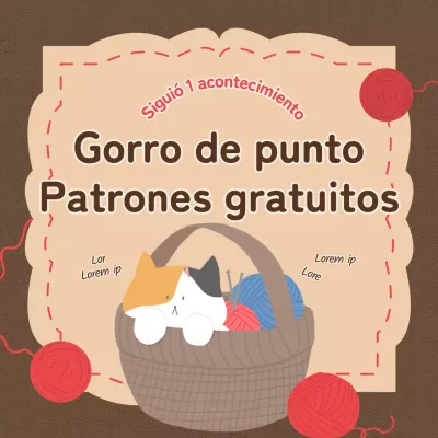 Regalo de un patrón de punto marrón y de peluche