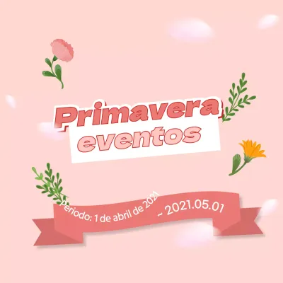 Un bonito evento primaveral en rosa