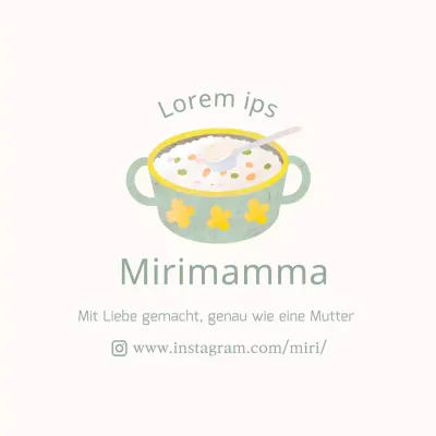 Niedliche Aufkleber für Babynahrung