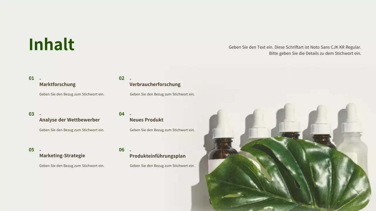 Produktvorschlag für Männerpflegekosmetik in Braun und Grün