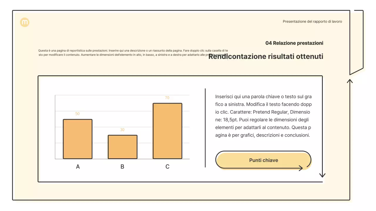 Forme puntiformi con frecce in giallo chiaro Kit di presentazione aziendale