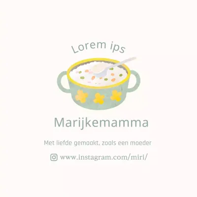 Schattige babyvoeding stickers