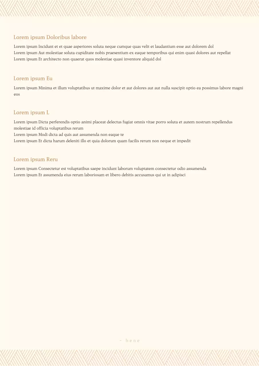 Contratto standard per lavori d'interni in uno schema di colore marrone dorato tenue