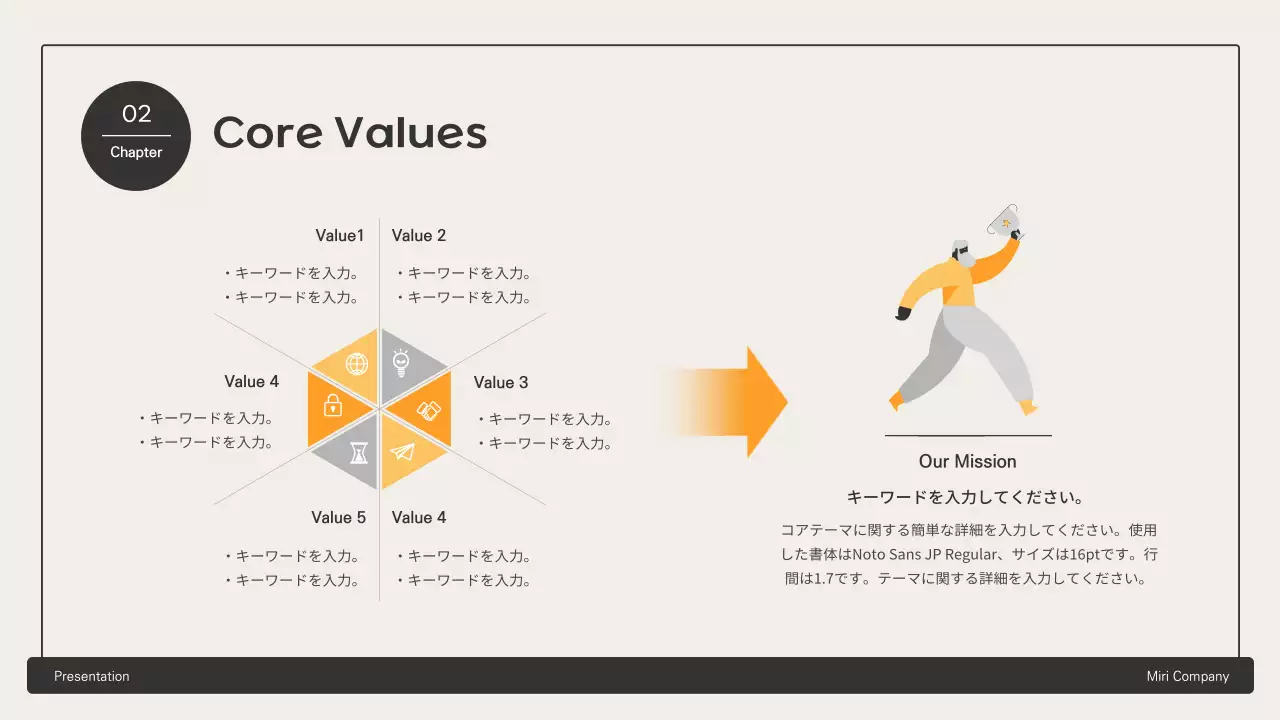 黄色 シンプル ビジネス プレゼンテーション