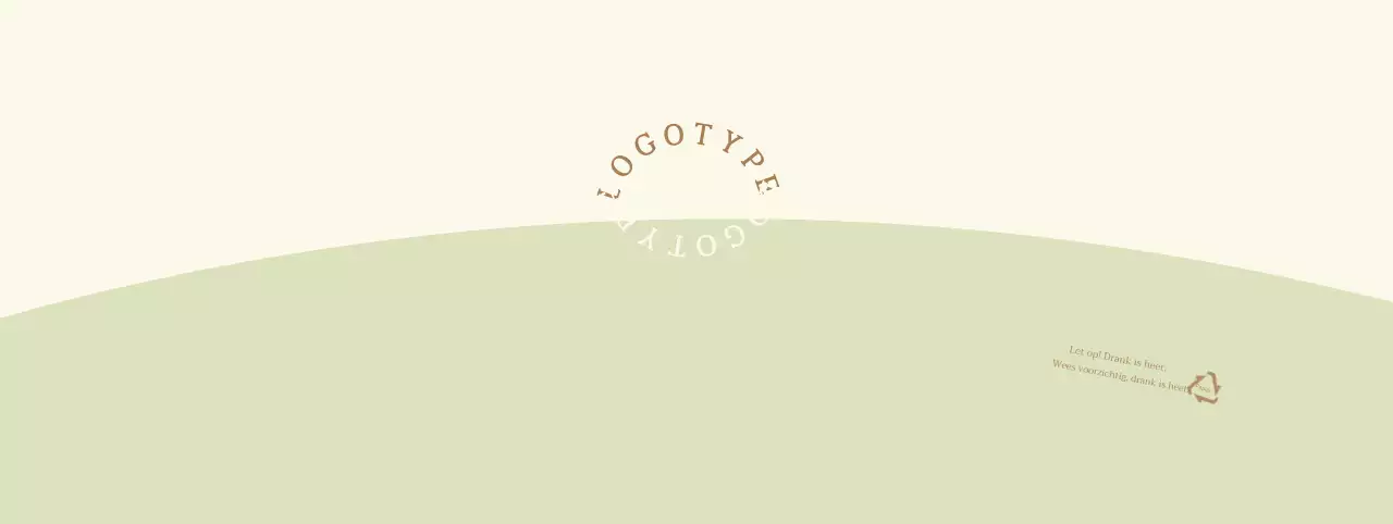 Geel Groen Rond Belettering