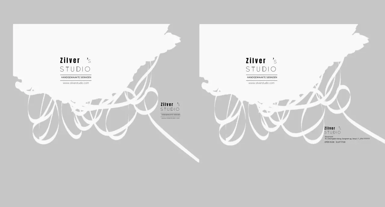 Sieradenwinkel met grijs tekenpatroon