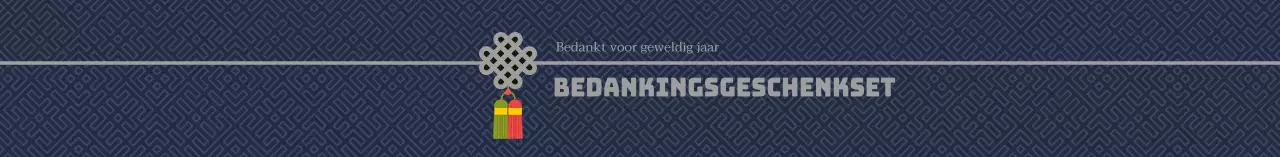 Navy traditionele Thanksgiving cadeauset