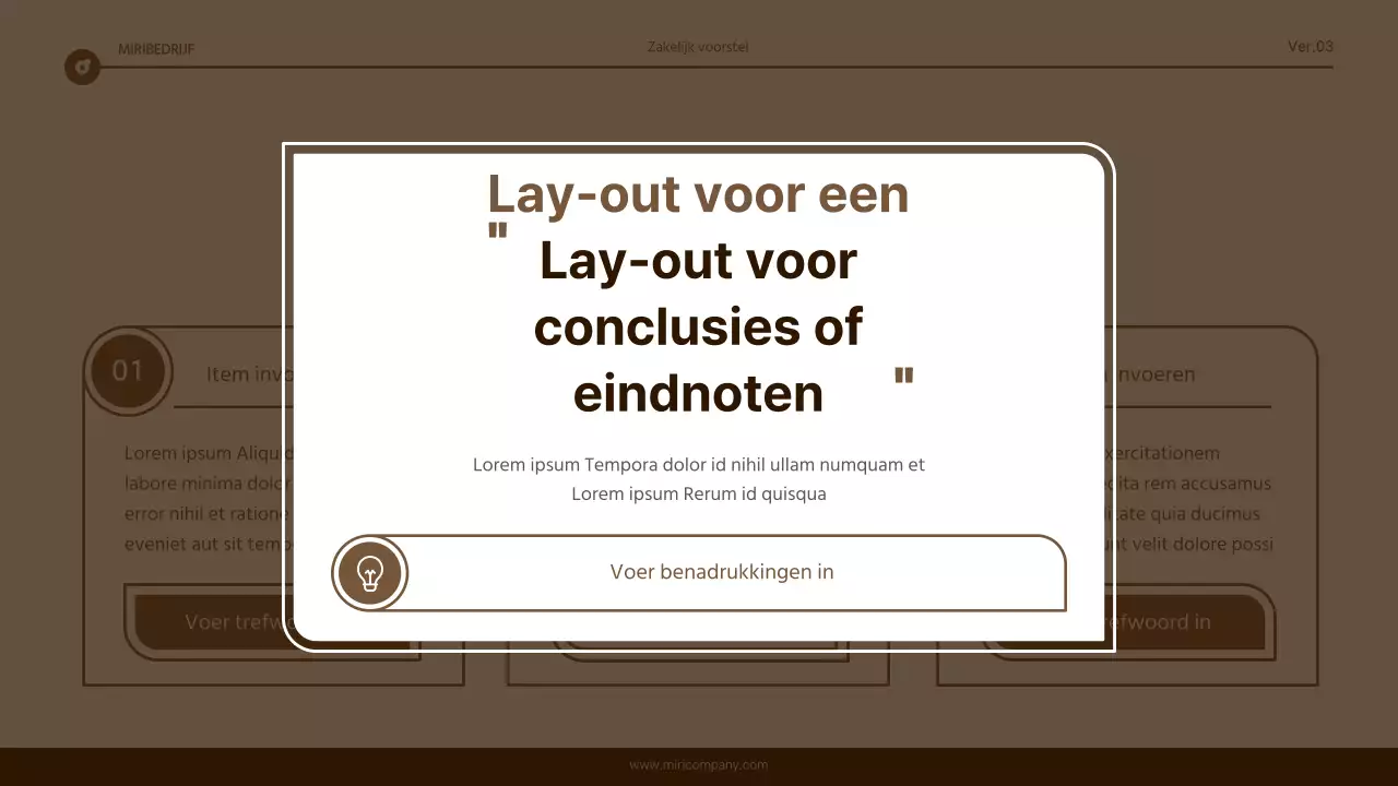 Eenvoudig bruin en wit tekstmarkeringsrapport