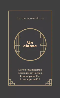 Coffret cadeau beige illustré étiquette d'emballage hanwa