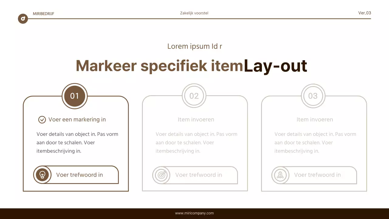 Eenvoudig bruin en wit tekstmarkeringsrapport