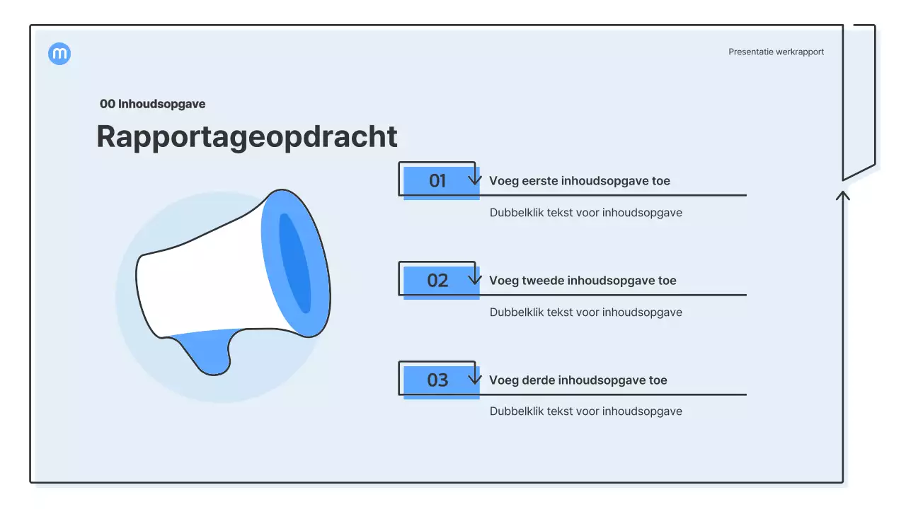 Puntvormen met lichtblauwe pijlen zakelijke presentatieset