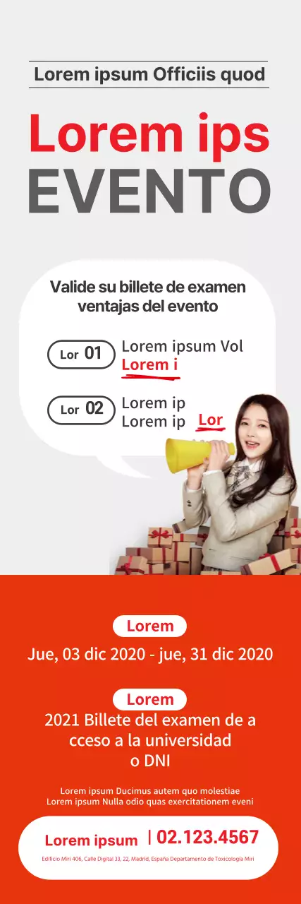 Rojo Gris Fotografía SATs Evento Dermatología Promoción