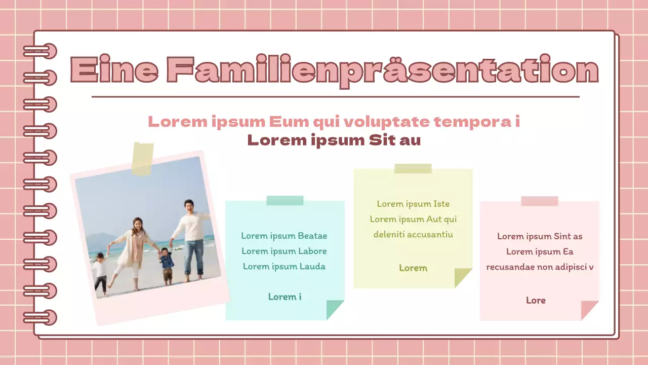 Minimalistische Grundschulferien-Hausaufgabenpräsentation in Rosa und Gelb